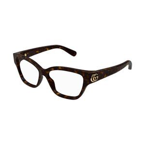 NEW GUCCI EYEGLASSES GG1597O 002 HAVANA WOMEN EYEWEAR GUCCI
